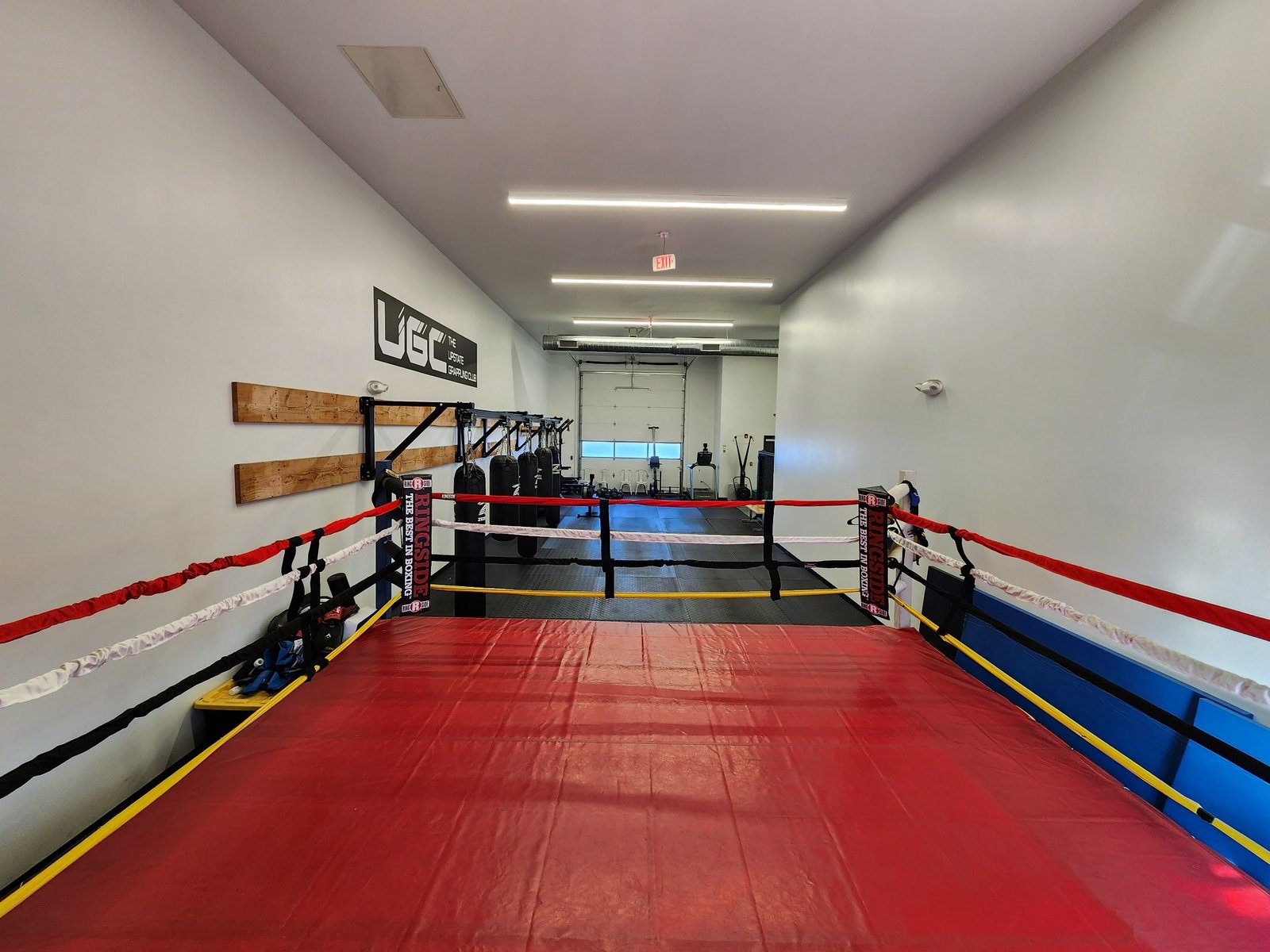 Upstate Grappling Club boxing training area
